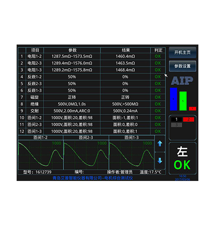 無刷電機定子測試系統(tǒng)