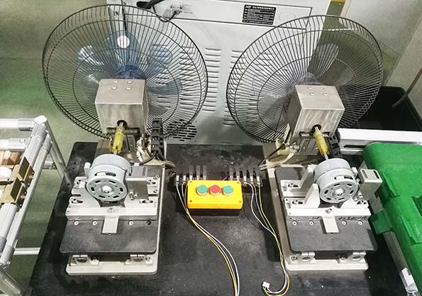 風扇無刷電機測試系統應用現場