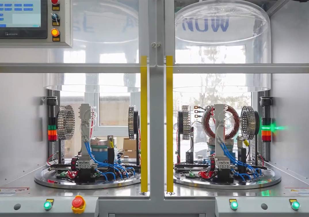 汽車驅動電機定子真空測試設備應用現場—AIP艾普